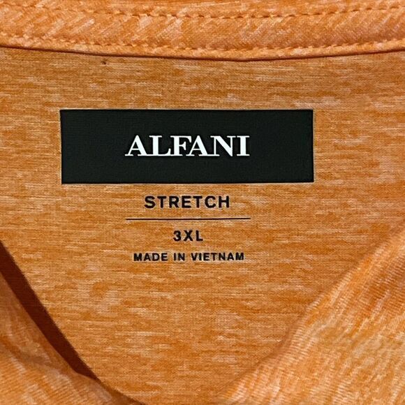 Alfani Stretch Men's Polo 3XL In A Great‎ Orange Color - Picture 3 of 4
